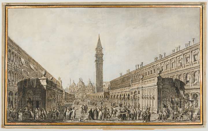 Venice: The Piazza San Marco Decorated for the Festa della Sensa on Ascension Day